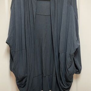 Prana Women's XL Open Front Knit Cardigan with Pockets Yoga Soft Grunge Y2K